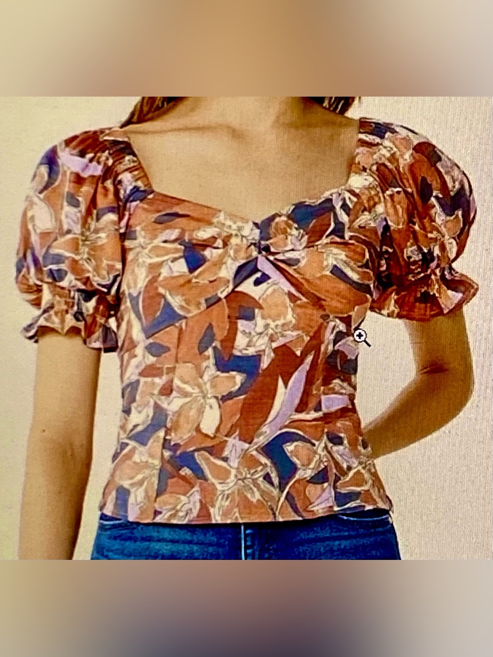 Women's Boho Style Short Sleeve Blouse